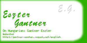 eszter gantner business card